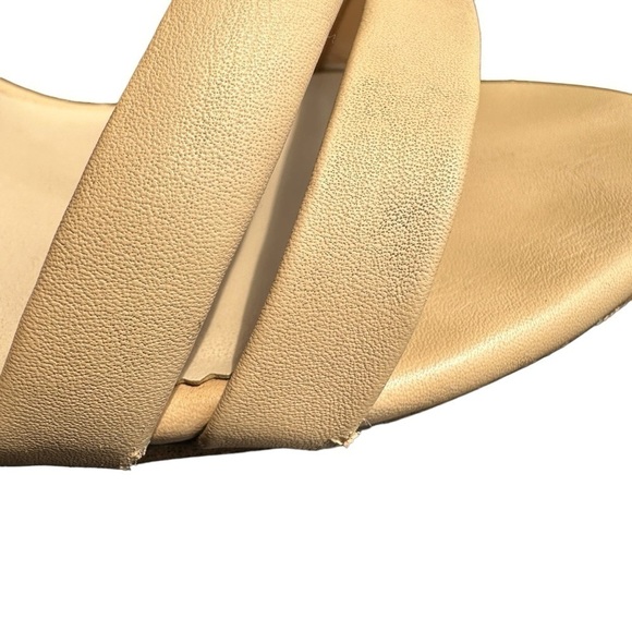 ALDO BEIGE  OPEN TOE HEELED BLOCK SANDAL WOMENS SIZE 7 - Picture 13 of 14